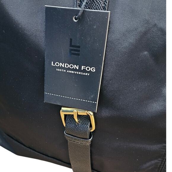 London Fog Oxford Weekender Bag 100th Anniversary Logo Crossbody Strap NEW $149 - Picture 5 of 11